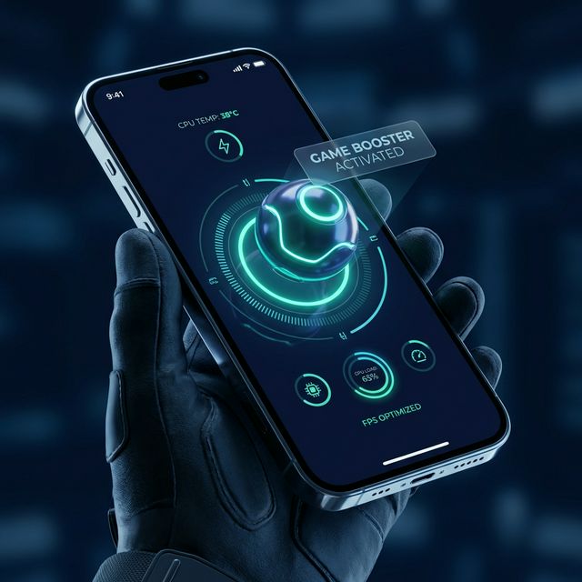 FPS Booster App Mockup